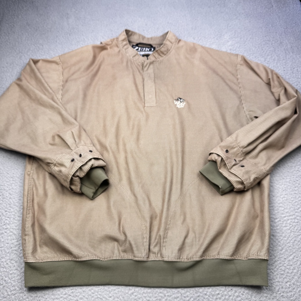 Zero Restriction Pullover Jacket Mens 2XL Golf Microfiber Wolf Run Made in USA